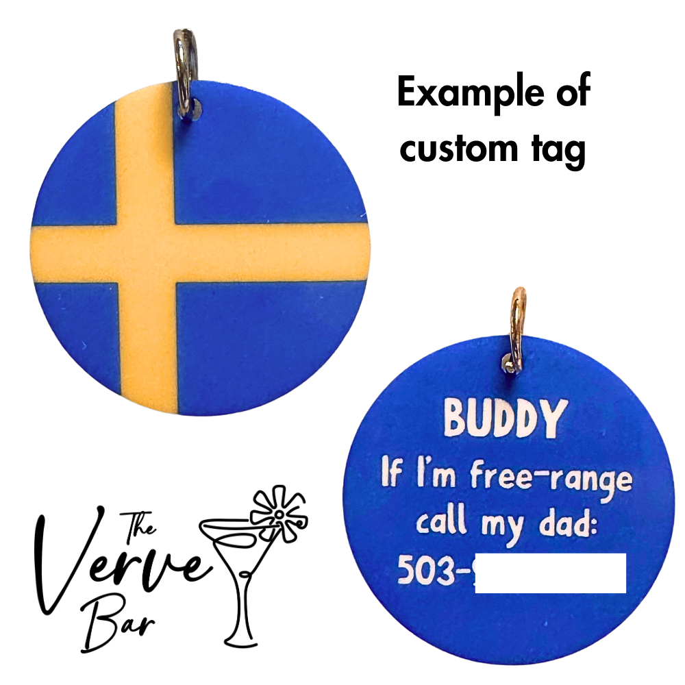 Personalized Acrylic Dog Tag | Funny Pet ID Tag