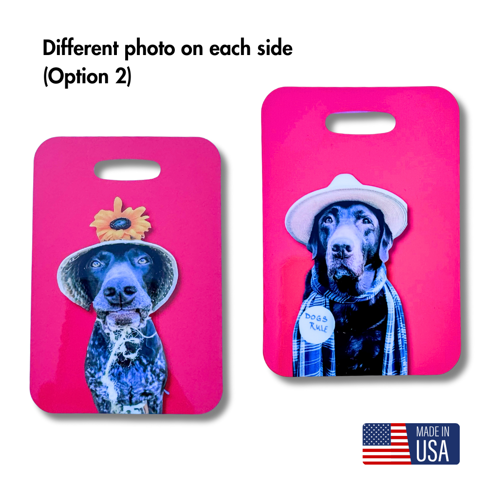 Custom Double-Sided Bag Tag | Pet Photo Gift