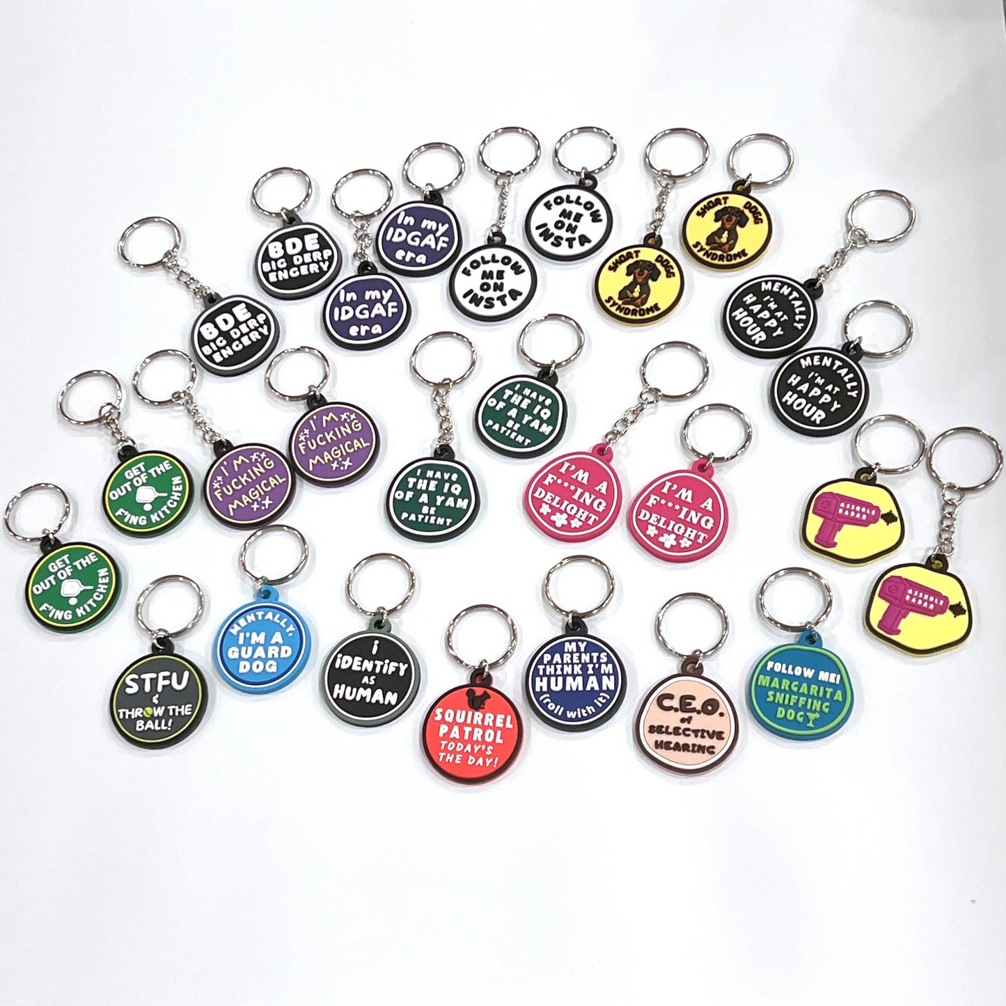 Hilarious Dog Collar Charm - IQ of a Yam