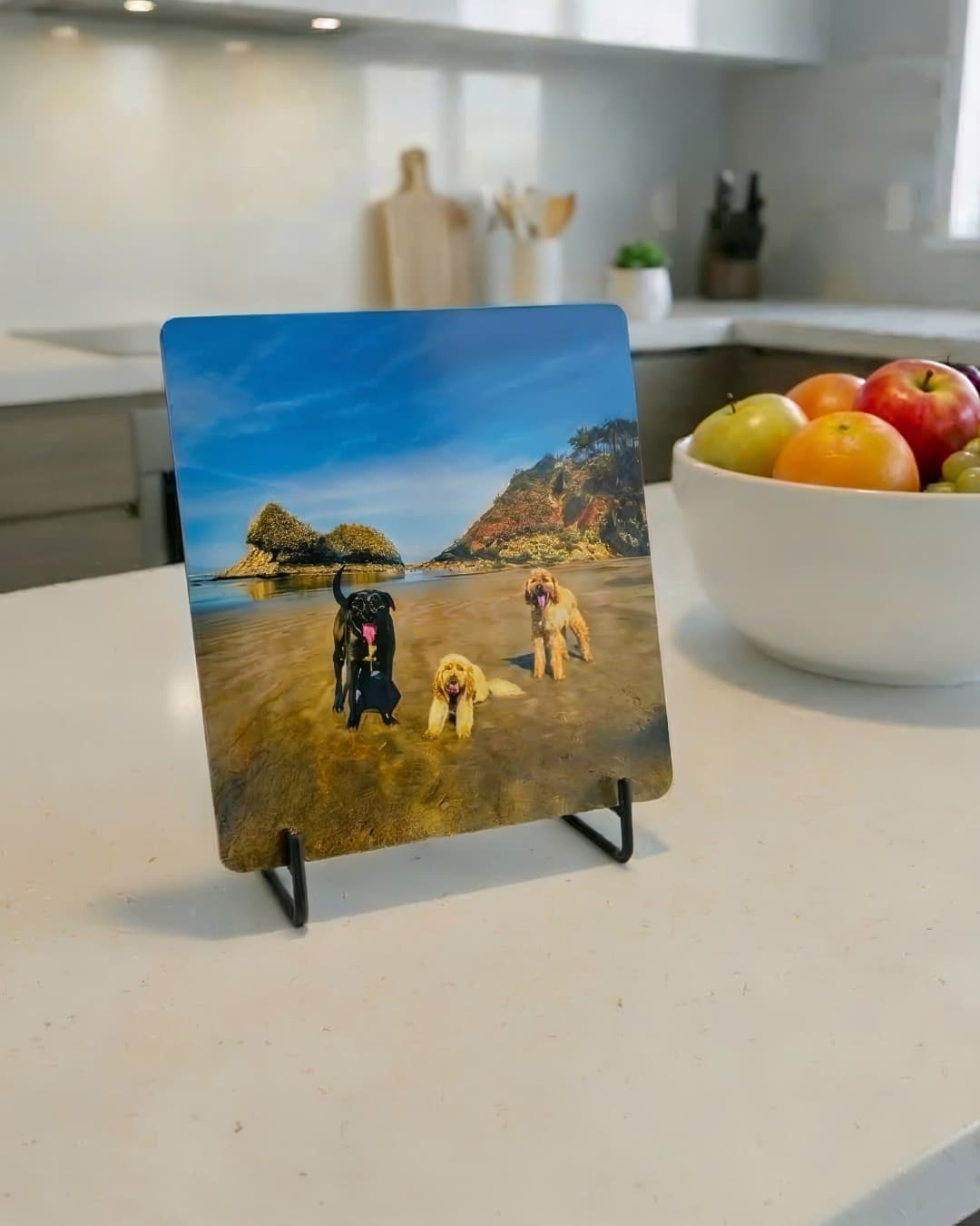 Custom Pet Portrait Aluminum Metal Photo Print