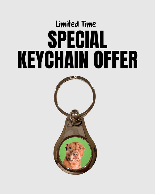 A Custom Pet Keychain Made From Your Favorite Photo