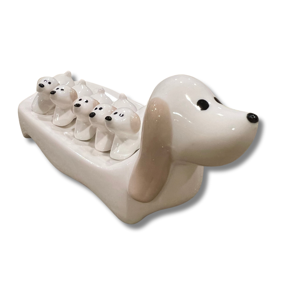Dog & Puppies - Utensil  / Chopstick Rest