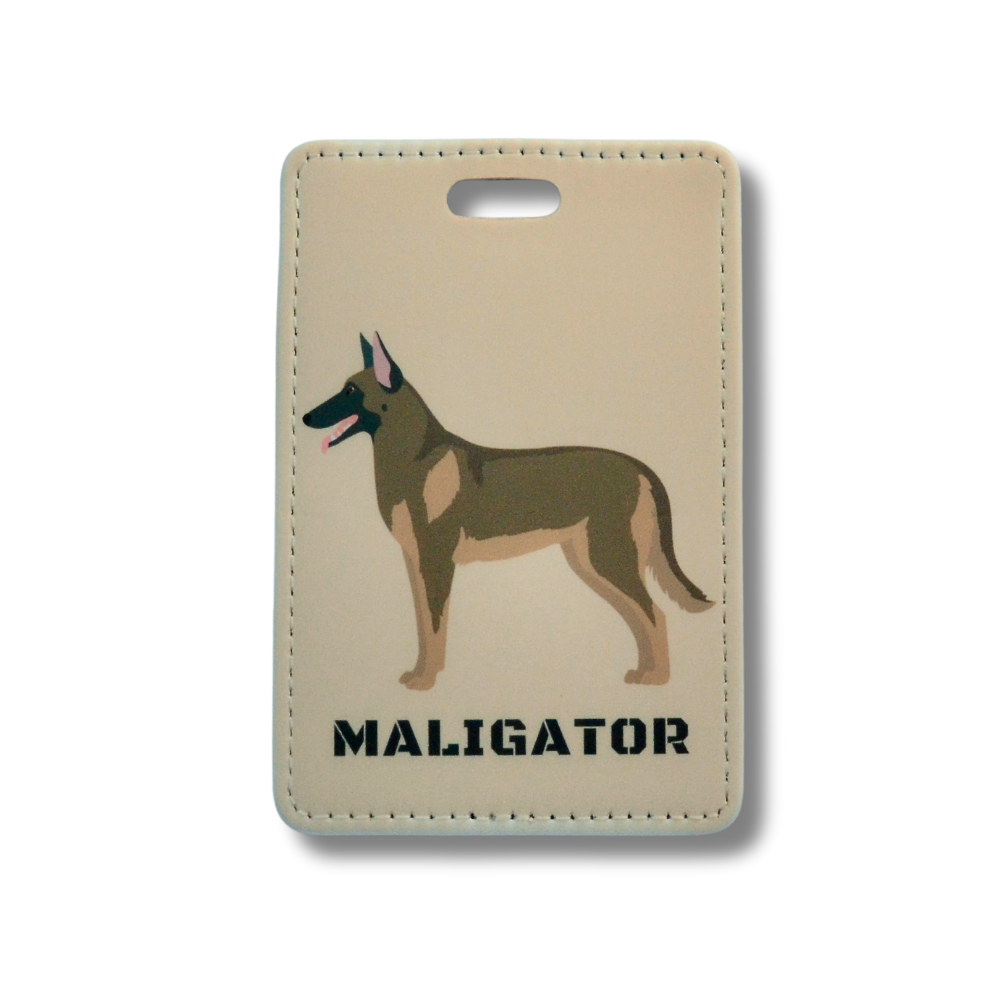 Belgian Malinois Maligator Luggage Tag