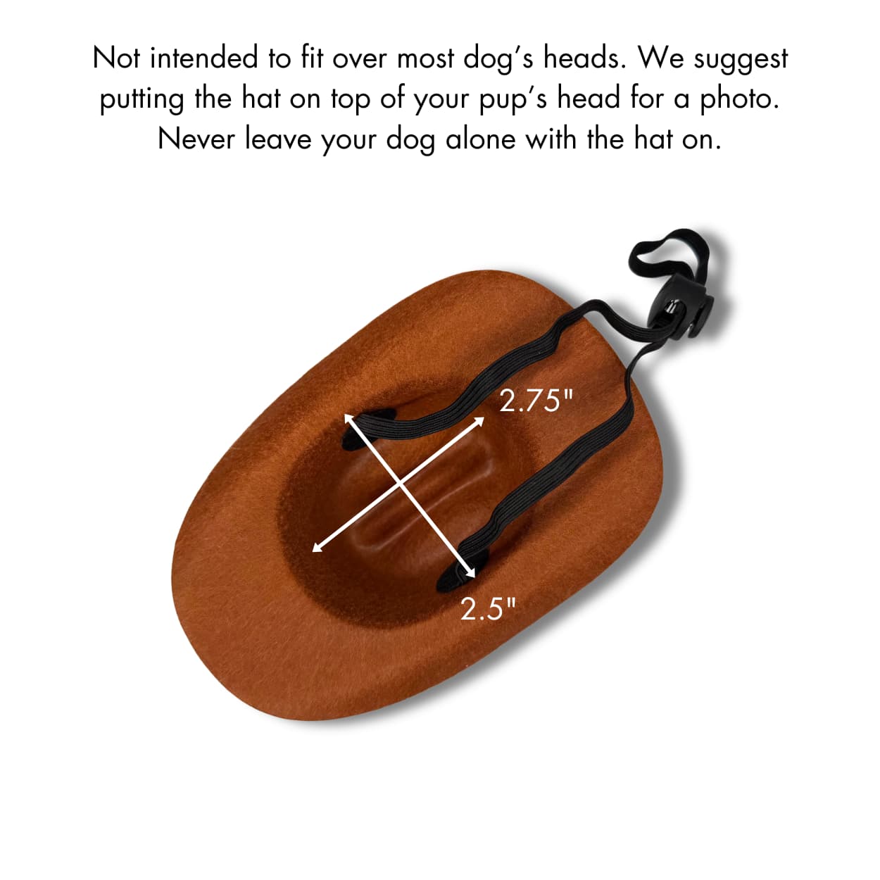 Brown Cowboy Hat for Dogs with Western Charm