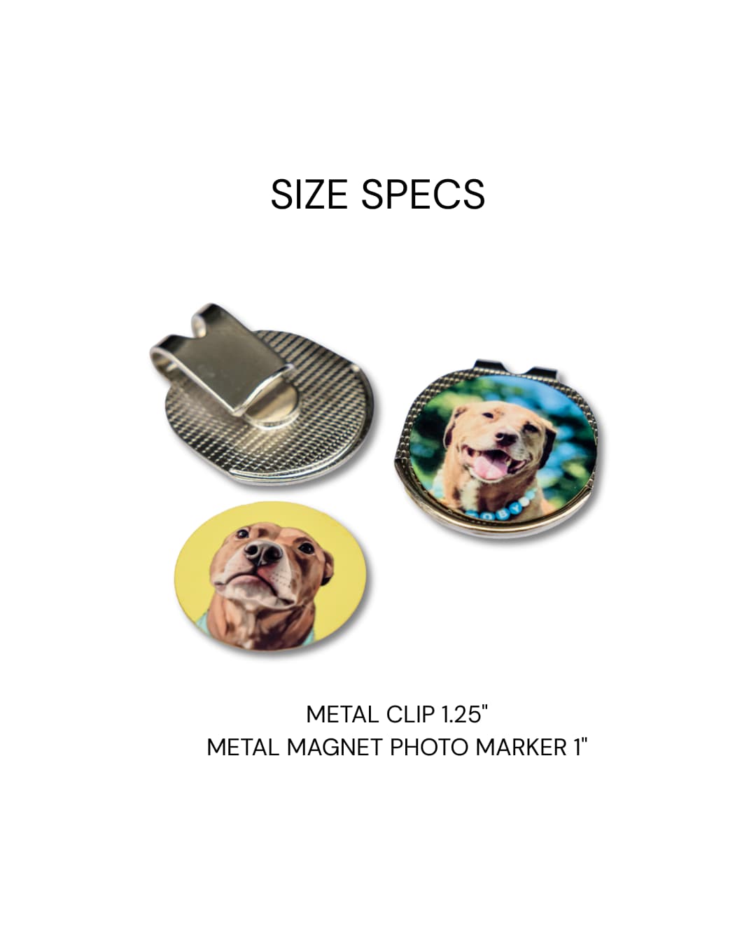 Custom Magnetic Golf Hat Clip with Interchangeable Golf Ball Markers