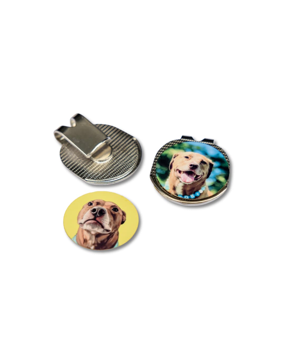 Custom Magnetic Golf Hat Clip with Interchangeable Golf Ball Markers