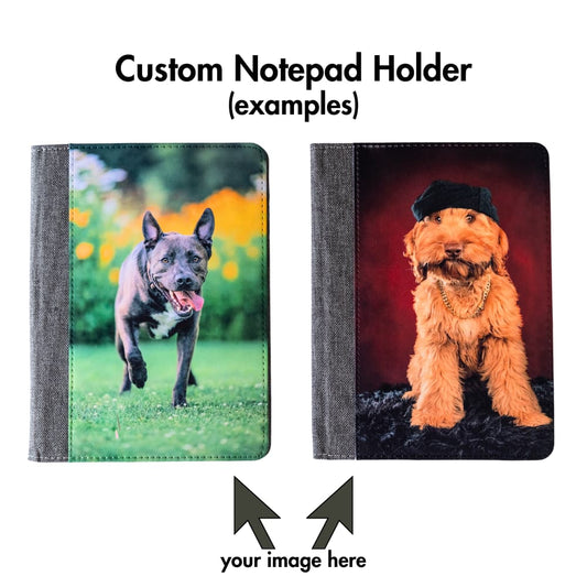 Custom Pet Photo Portfolio | Personalized 7x9 Notepad Holder