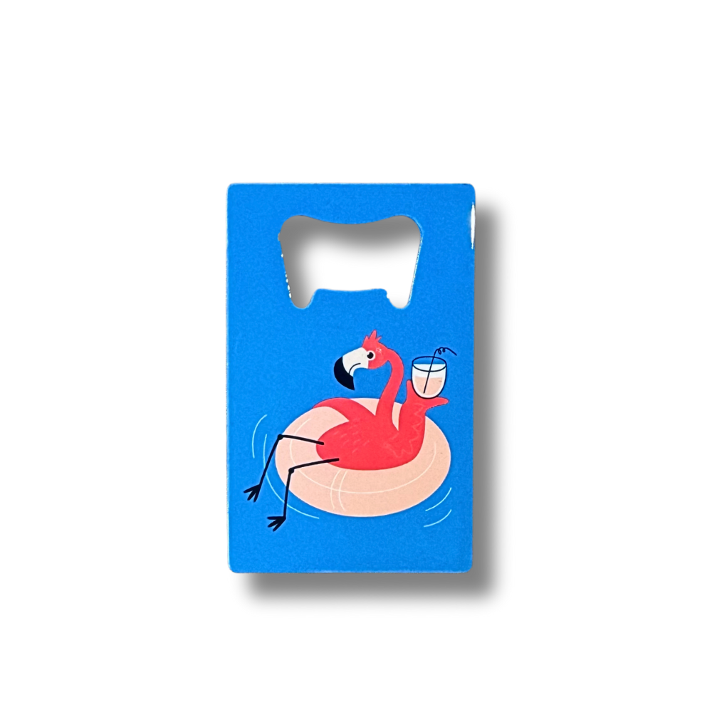 Fun Party Flamingo Bottle Opener for Wallet