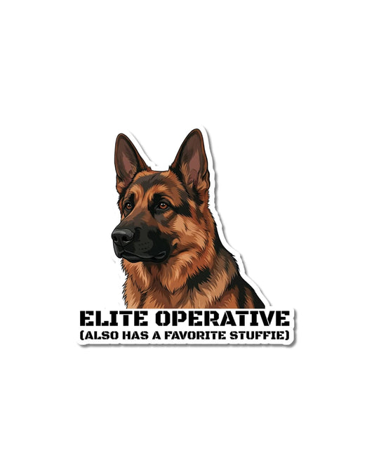 Funny German Shepherd Stickers for Water Bottles & Phones