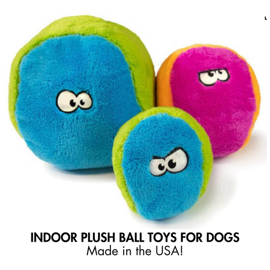 Plush Indoor Ball Dog Toy by Cycle Dog