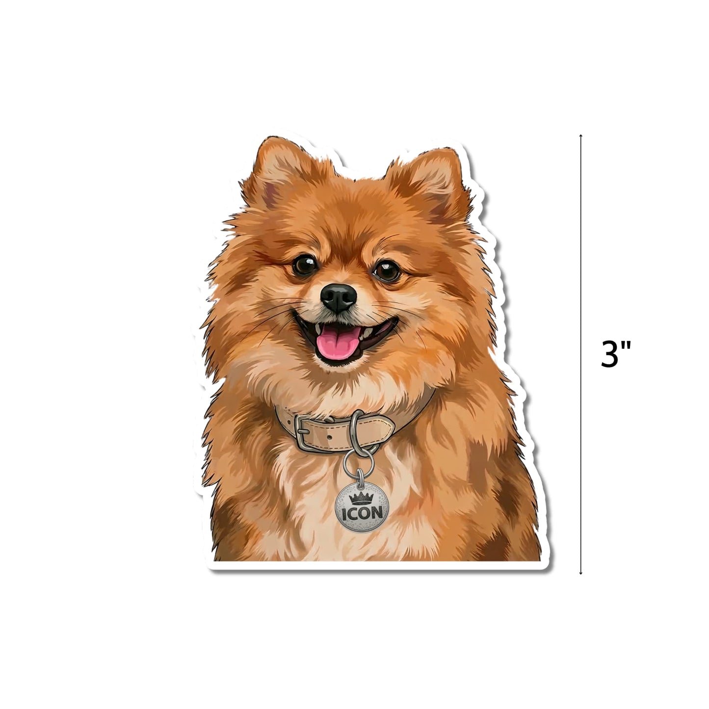 Pomeranian Dog Mom Gift Sticker