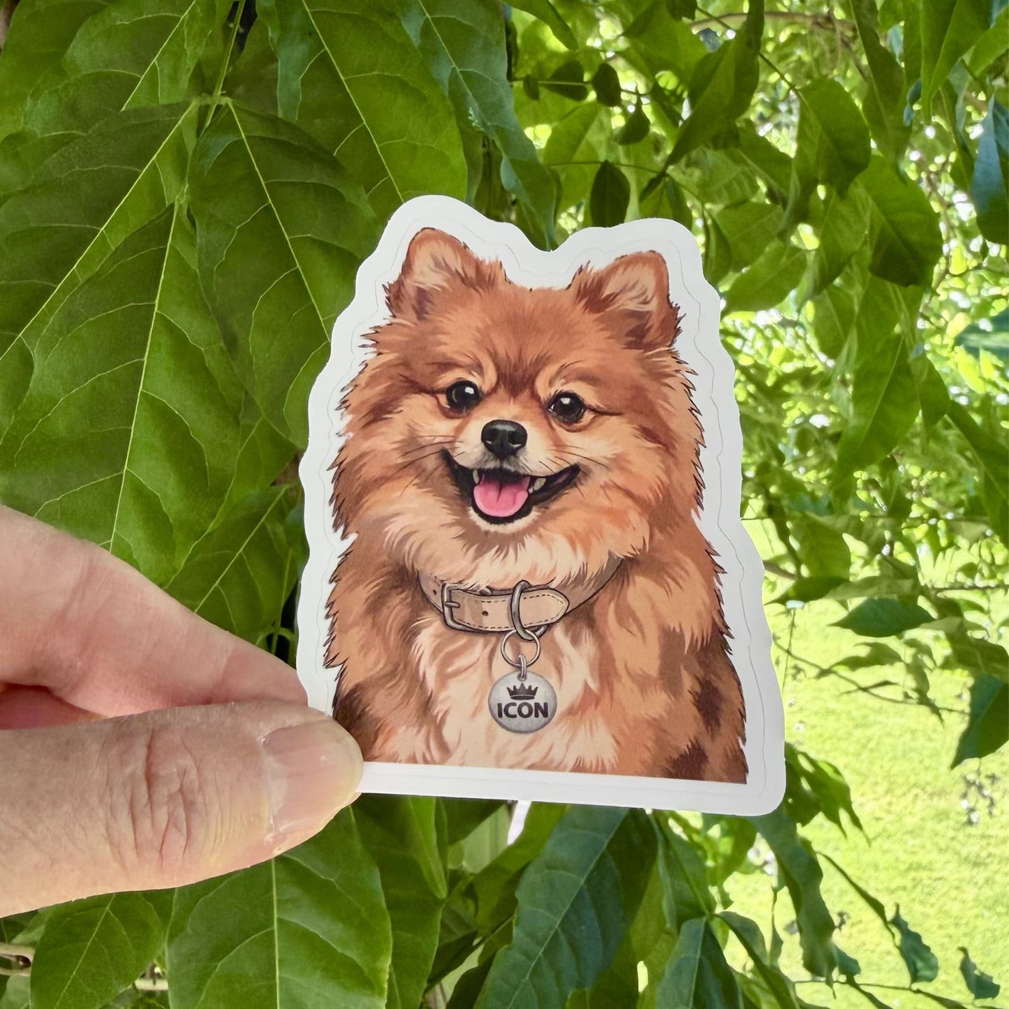 Pomeranian Dog Mom Gift Sticker