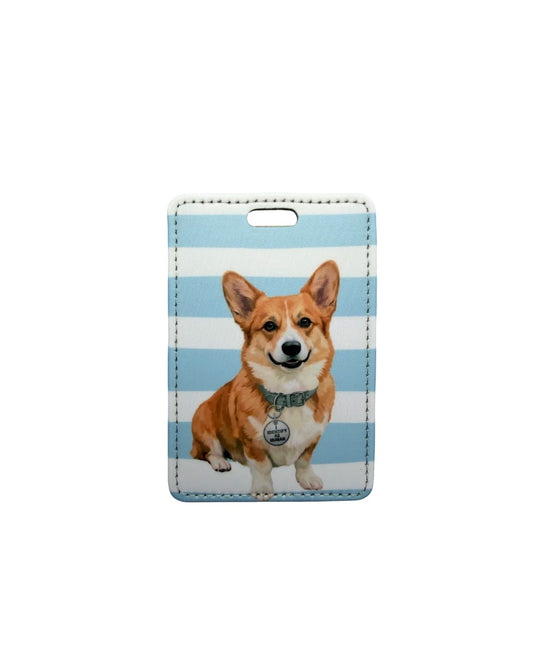 Red Corgi Luggage Tag | Dog Travel Tag