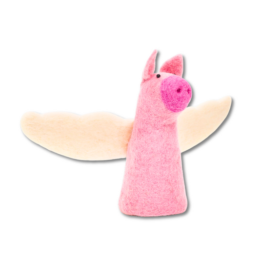Flying Pig Tree Topper | Felt Pig Topper Christmas Tree