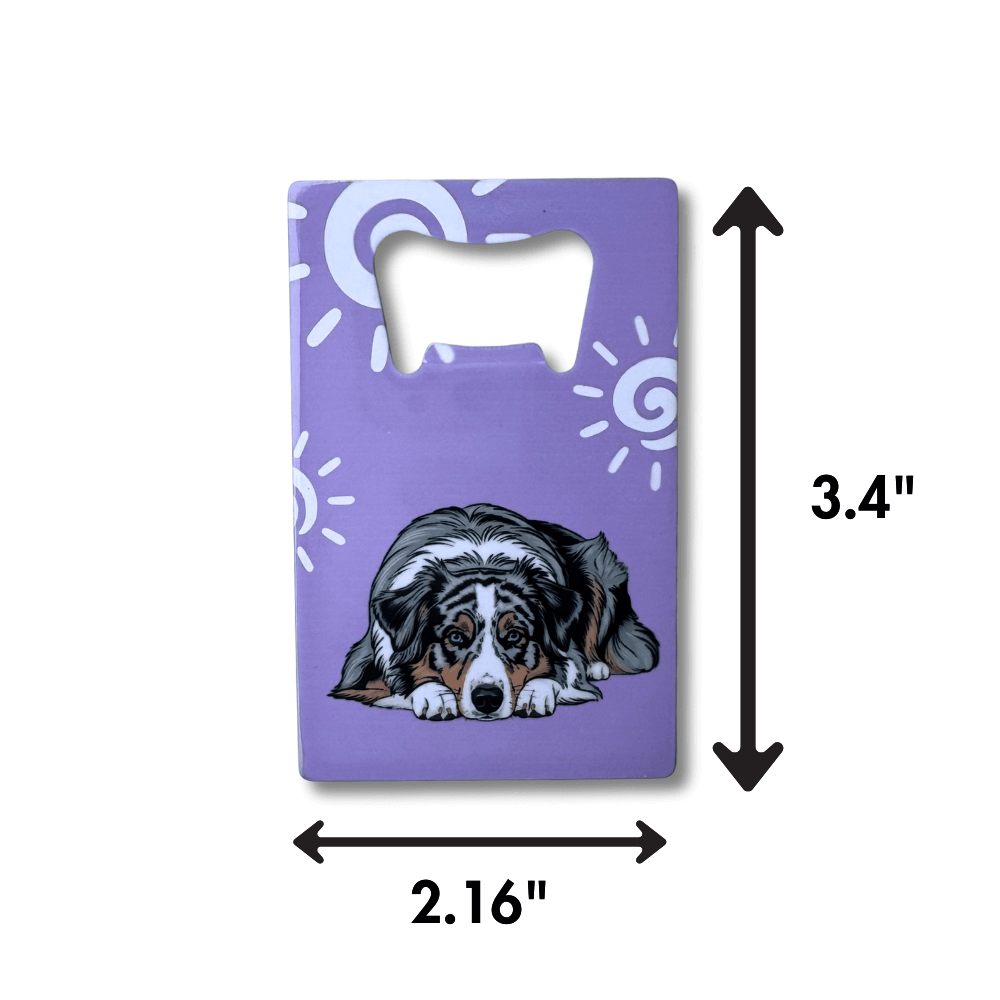 Australian Shepherd Bottle Opener for Adventure Dog People