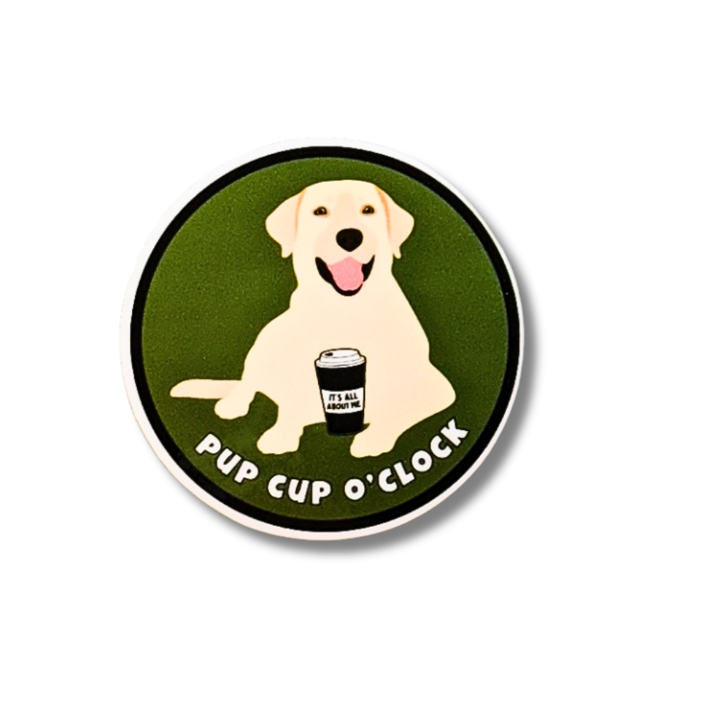 Yellow Lab Dog Sticker Pup Cup – Sly Dawg Studio